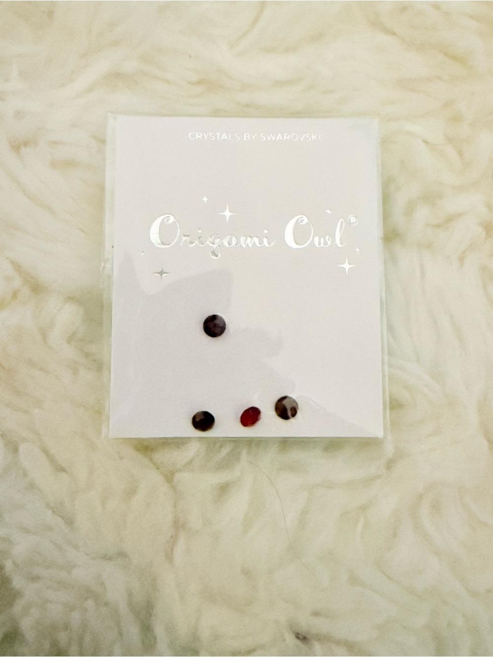Origami Owl Crystals Dark Red tones